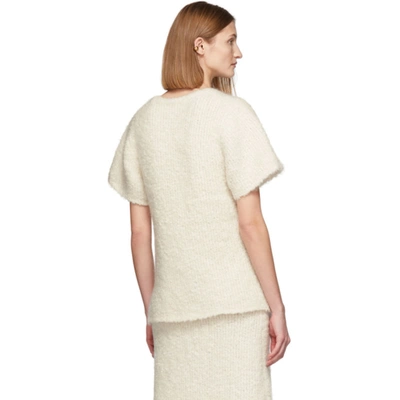 Shop Totême Off-white Mohair Bouclé Espera Sweater In 501 Dune