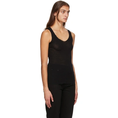 Shop Totême Black Savona Tank Top In 200 Black