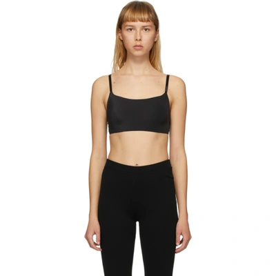 Shop Calvin Klein Underwear Black Jersey Bralette In 001 Black