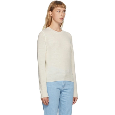 Shop A.p.c. Off-white Wool Esme Sweater In Aac Offwhit