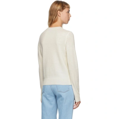 Shop Apc A.p.c. Off-white Wool Esme Sweater In Aac Offwhit