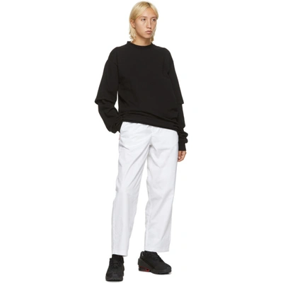 Shop Gr10k White Klopman Capital Trousers