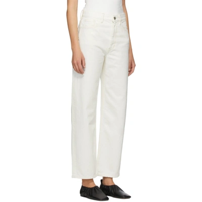 Shop Partow White Meyer Jeans In Natural