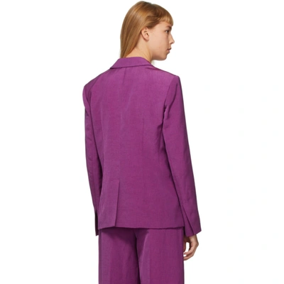 Shop Partow Purple Easton Blazer In Orchid
