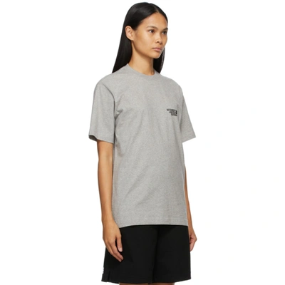 Shop Vetements Grey 'limited Edition' Logo T-shirt In Grey Melange