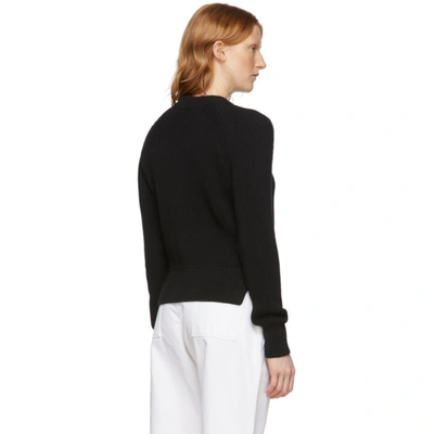 Shop Ami Alexandre Mattiussi Black Hammer Sleeves Sweater In 001 Black