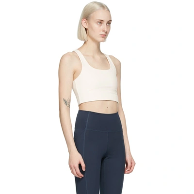 Shop Girlfriend Collective Off-white Paloma Sports Bra In Ivory
