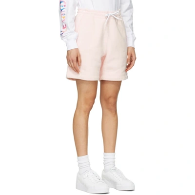 Shop Alexander Wang Pink Terry Shorts In 683 Primros