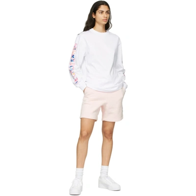 Shop Alexander Wang Pink Terry Shorts In 683 Primros