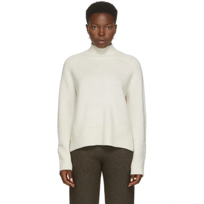 Shop Arch4 White Cashmere Edith Grove Turtleneck In Ivory