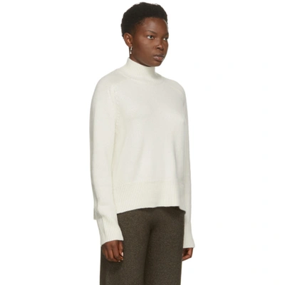 Shop Arch4 White Cashmere Edith Grove Turtleneck In Ivory