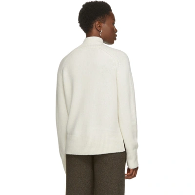 Shop Arch4 White Cashmere Edith Grove Turtleneck In Ivory