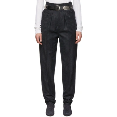 Shop Isabel Marant Grey Wool Magali Trousers In 02an Antrac