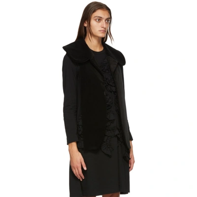 Shop Comme Des Garçons Comme Des Garçons Black Velvet Collar In 1 Black