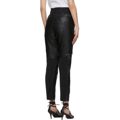Shop Stella Mccartney Black Faux-leather Alter Trousers In 1000 Black