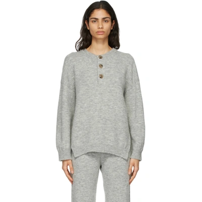 Shop Nanushka Grey Lamee Sweater In H Grey