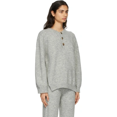 Shop Nanushka Grey Lamee Sweater In H Grey