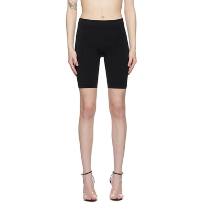 Shop Helmut Lang Black Jersey Bike Shorts In 1 Black