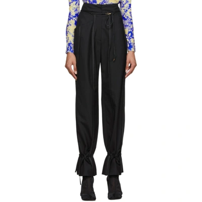 Shop Andersson Bell Black Katina Ankle String Trousers