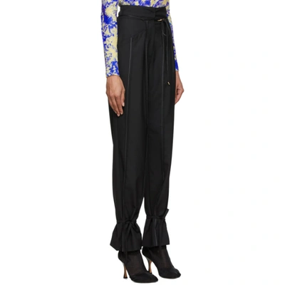 Shop Andersson Bell Black Katina Ankle String Trousers