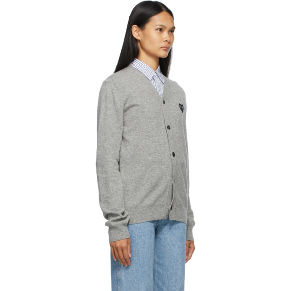 Comme des Garçons Play Black Heart Patch V-Neck Cardigan