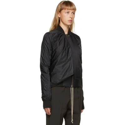 Shop Rick Owens Black Seb Classic Bomber Jacket In 09 Black