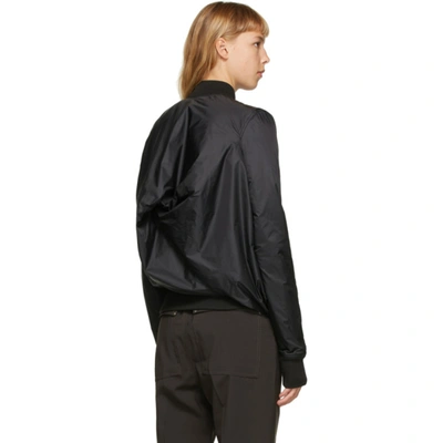 Shop Rick Owens Black Seb Classic Bomber Jacket In 09 Black