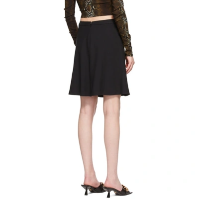 Shop Versace Ssense Exclusive Black Safety Pin Miniskirt In A1008 Black