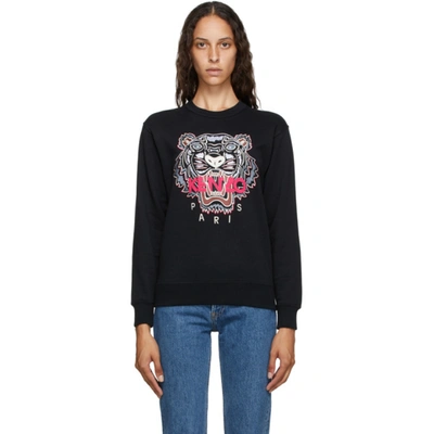 Shop Kenzo Black Classic Tiger Sweatshirt In 99 Black