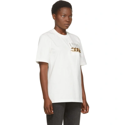 Shop Alexander Wang White Lavish T-shirt In 104 Soft Wh