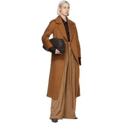 Shop Max Mara Tan Wool Kirsch Trousers In 007 Camel