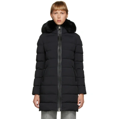 Shop Mackage Black Down Calla Coat