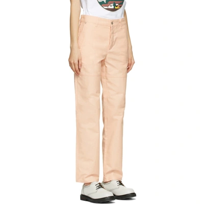 Shop Loewe Pink Ken Price Edition 'la Palme' Jeans In 7840 Pale P