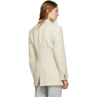 Shop Isabel Marant Off-white Wool Hermina Coat In 23ec Ecru