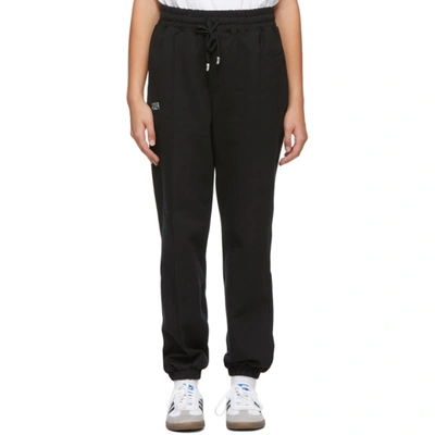 Shop Ader Error Ssense Exclusive Black Tape Logo Lounge Pants