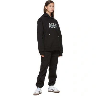 Shop Ader Error Ssense Exclusive Black Tape Logo Lounge Pants