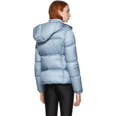 Shop Moncler Blue Down Fourmi Coat In 715 Blue