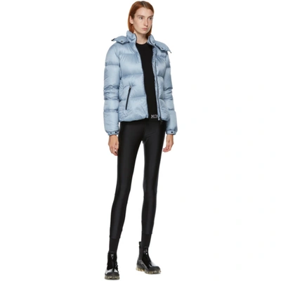 Shop Moncler Blue Down Fourmi Coat In 715 Blue