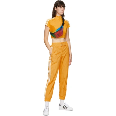 Shop Adidas Originals Yellow Paolina Russo Edition Crop T-shirt