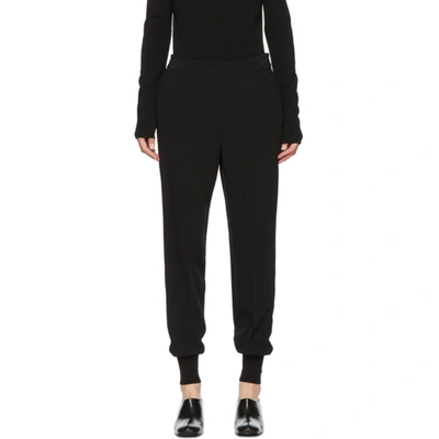 Shop Stella Mccartney Black Cady Julia Trousers In 1000 Black