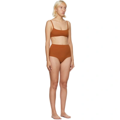 Shop Lido Orange Undici Bikini In Terracotta