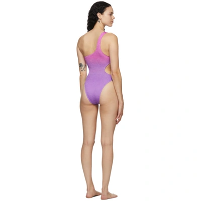 Shop Bound By Bond-eye Purple & Pink 'the Milan' One-piece Swimsuit In Blossom