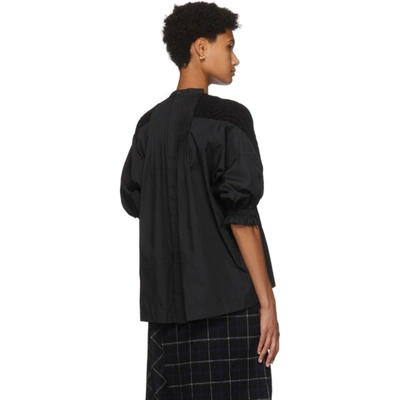 Shop Sacai Black Wool Sweater In 001 Black