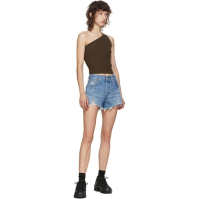 Shop Levi's Blue 501 Original Shorts In Athens Mid