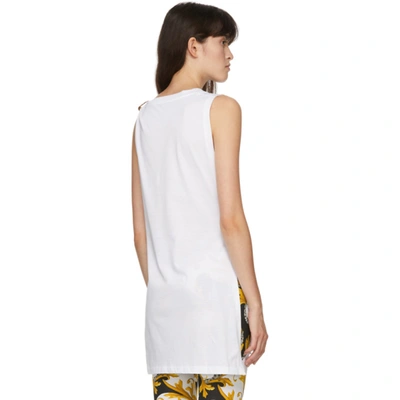 Shop Versace White Medusa Tank Top In A2048 Bianc