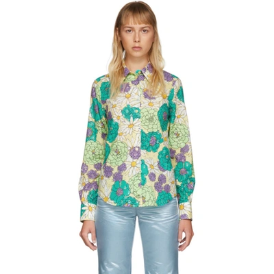 Shop Marc Jacobs Multicolor Floral Shirt In 341 Green