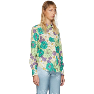 Shop Marc Jacobs Multicolor Floral Shirt In 341 Green