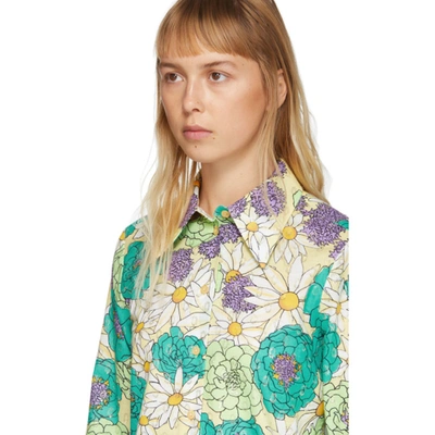 Shop Marc Jacobs Multicolor Floral Shirt In 341 Green