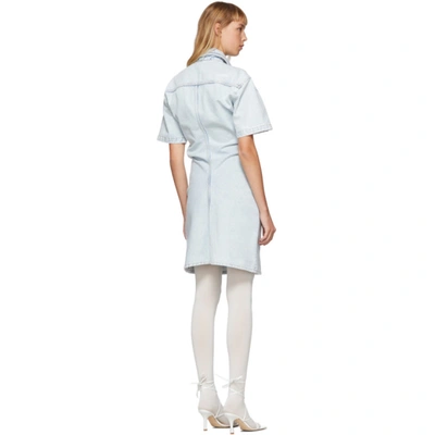 Shop Off-white Blue Denim Dress