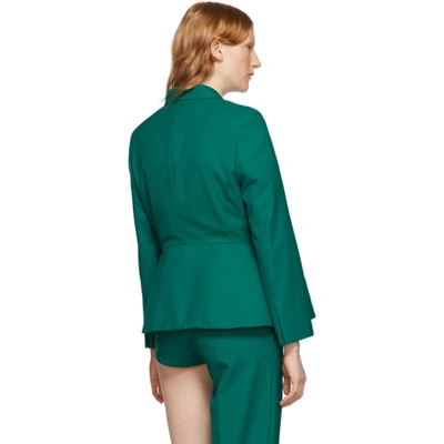 Shop Pushbutton Green Overblown Single Blazer